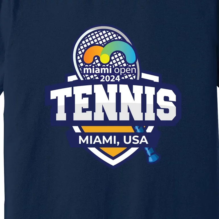 Tennis Miami 2024 Limited Edition: Serve Style On And Off The Court Premium T-Shirt