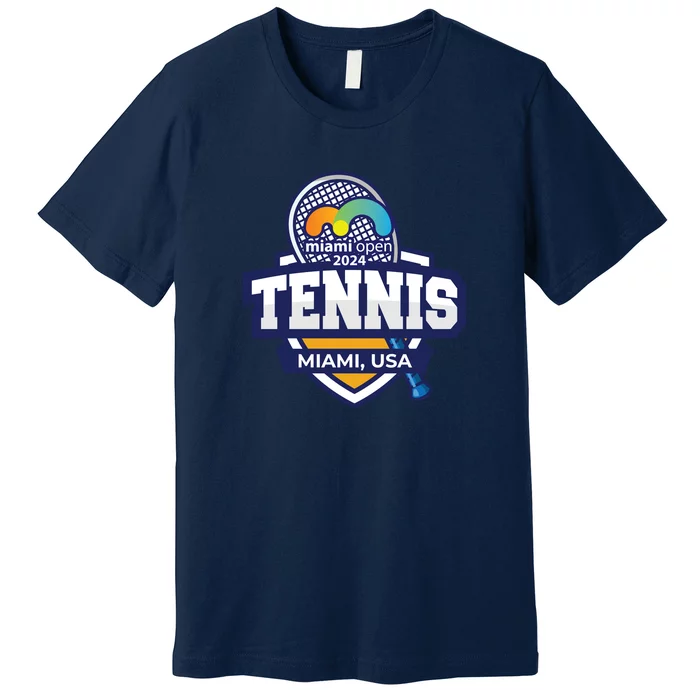 Tennis Miami 2024 Limited Edition: Serve Style On And Off The Court Premium T-Shirt