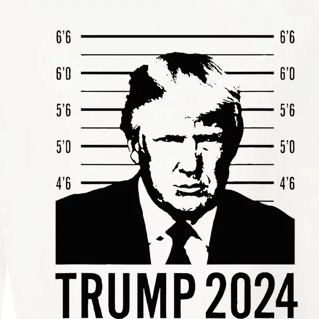 Trump Mugshot 2024 President Cropped Pullover Crew