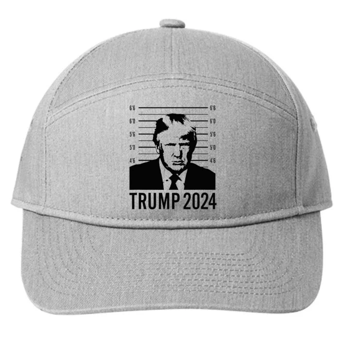 Trump Mugshot 2024 President 7-Panel Snapback Hat