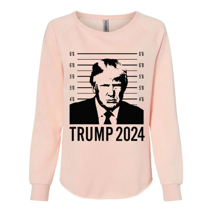 Trump Mugshot 2024 President Womens California Wash Sweatshirt