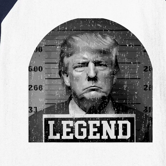 Trump Mugshot 2024 President Legend Baseball Sleeve Shirt