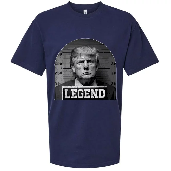 Trump Mugshot 2024 President Legend Sueded Cloud Jersey T-Shirt