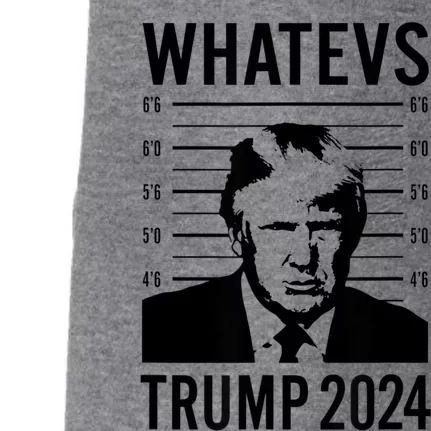 Trump Mugshot 2024 President Legend Trump never surrender Doggie 3-End Fleece Hoodie