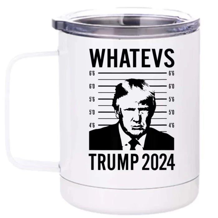 Trump Mugshot 2024 President Legend Trump never surrender Front & Back 12oz Stainless Steel Tumbler Cup