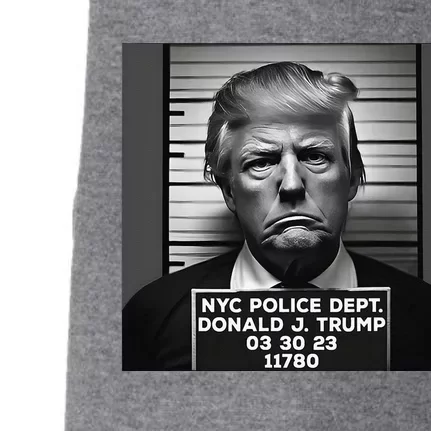 Trump Mugshot 2024 President Doggie 3-End Fleece Hoodie