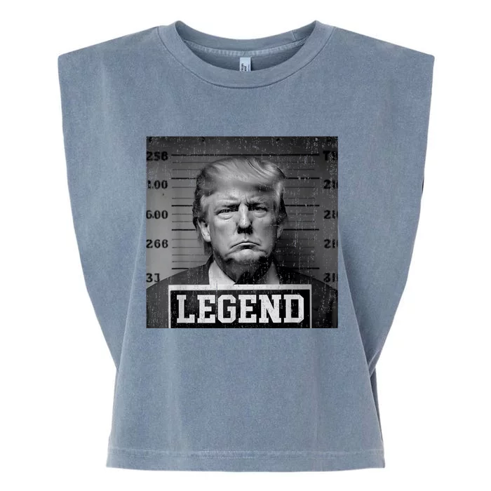 Trump Mugshot 2024 President Legend Garment-Dyed Women's Muscle Tee