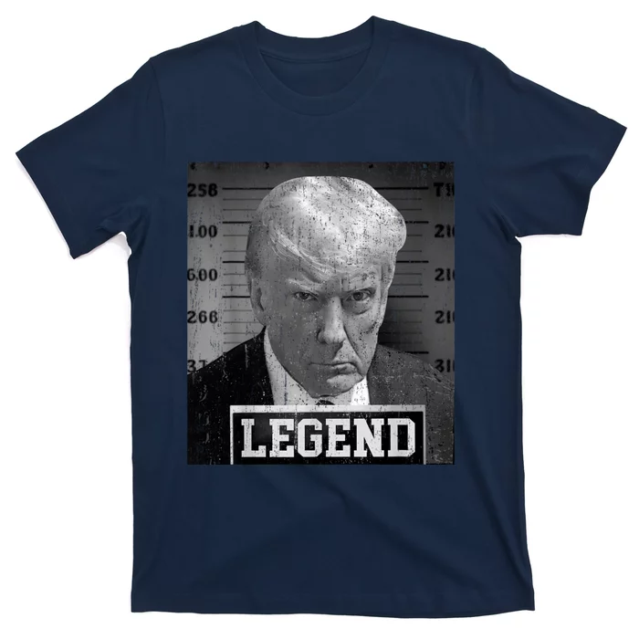 Trump Mugshot 2024 President Legend Donald Trump Mugshot T-Shirt ...