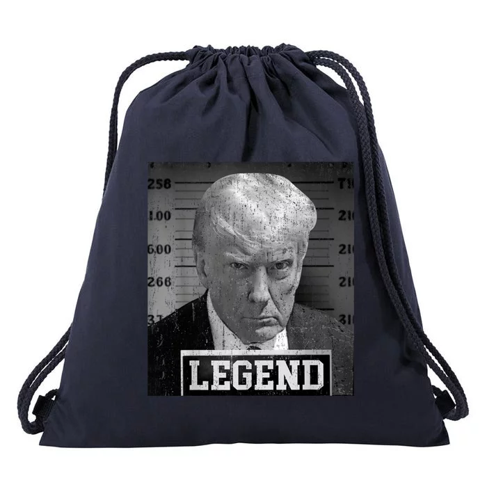 Trump Mugshot 2024 President Legend Donald Trump Mugshot Drawstring Bag