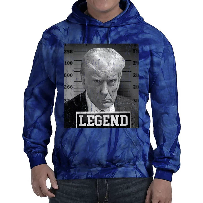 Trump Mugshot 2024 President Legend Donald Trump Mugshot Tie Dye Hoodie