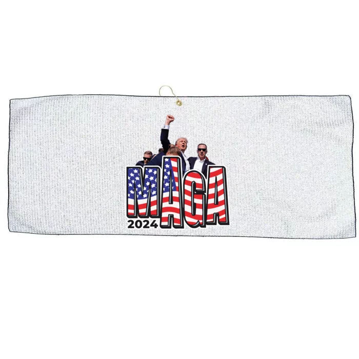 Trump Maga 2024 Large Microfiber Waffle Golf Towel