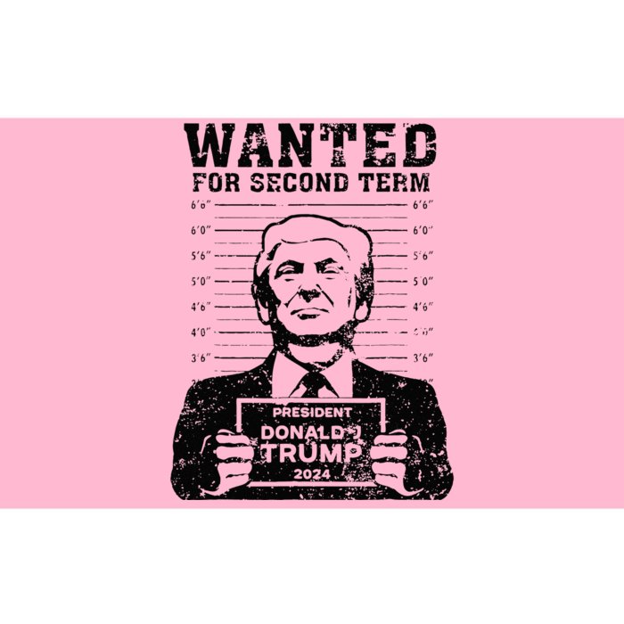 Trump Mugshot 2024 President Wanted For Second Term Bumper Sticker