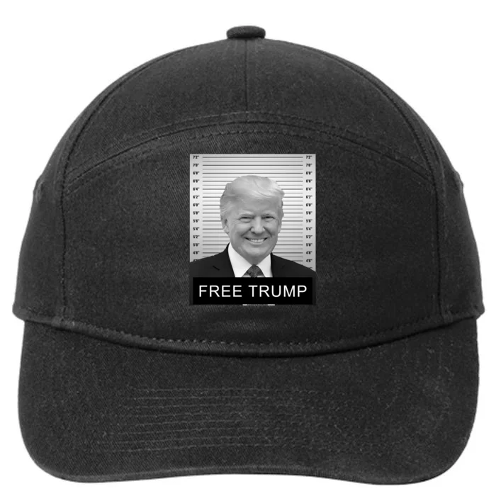 Trump Mugshot 2024 Free Trump Mugshot 7-Panel Snapback Hat