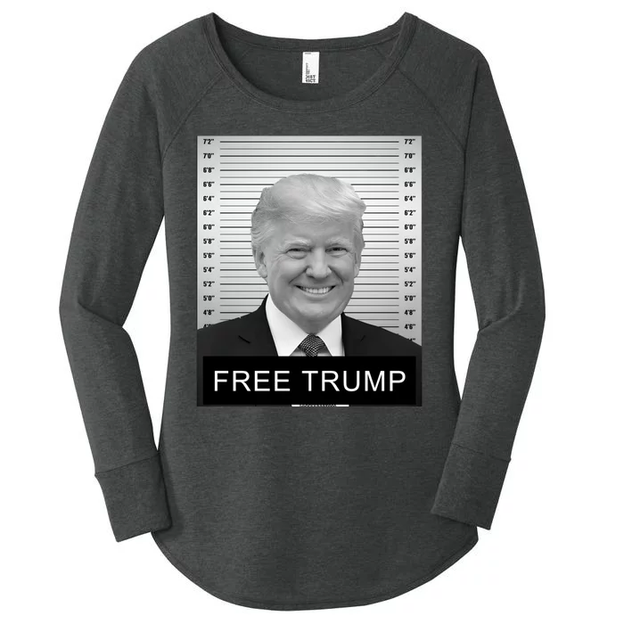 Trump Mugshot 2024 Free Trump Mugshot Women's Perfect Tri Tunic Long Sleeve Shirt