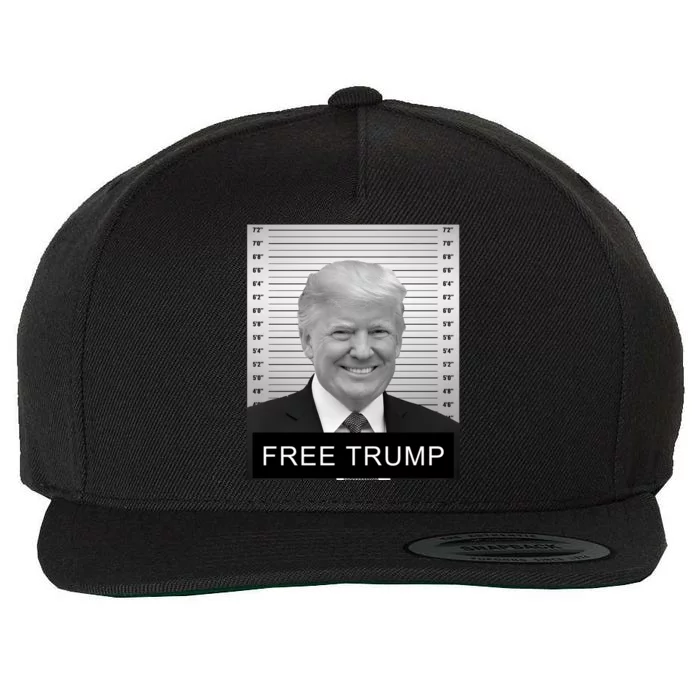 Trump Mugshot 2024 Free Trump Mugshot Wool Snapback Cap