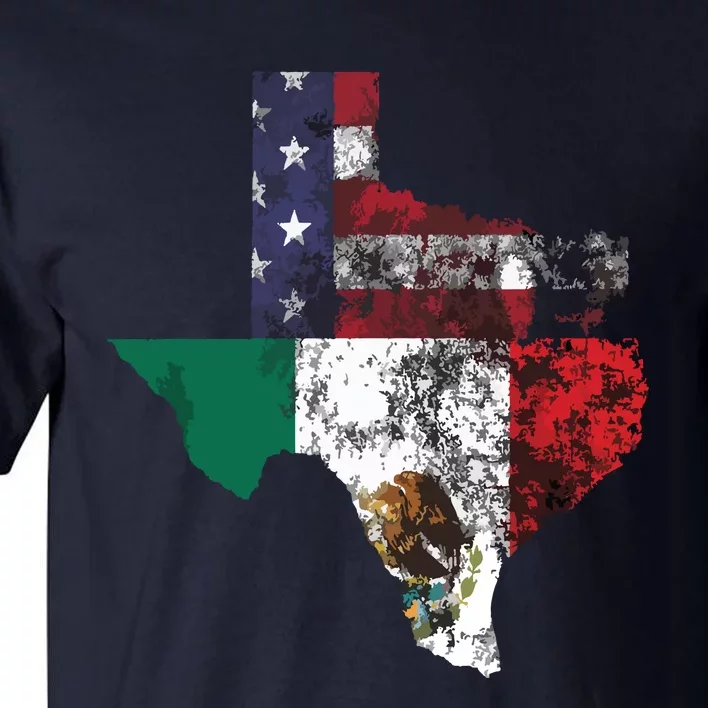 TEXAS Mexico American Flag Cinco De Mayo Mexican T Tall T-Shirt