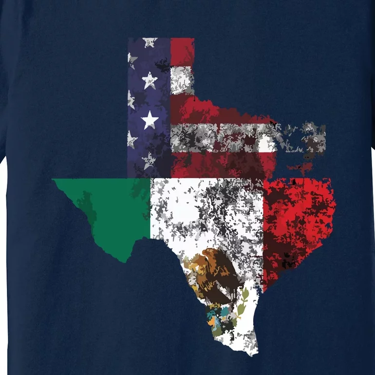 TEXAS Mexico American Flag Cinco De Mayo Mexican T Premium T-Shirt