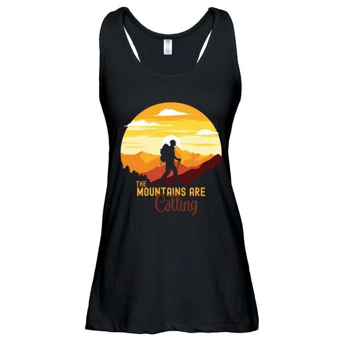 The Mountains Are Calling Ladies Essential Flowy Tank