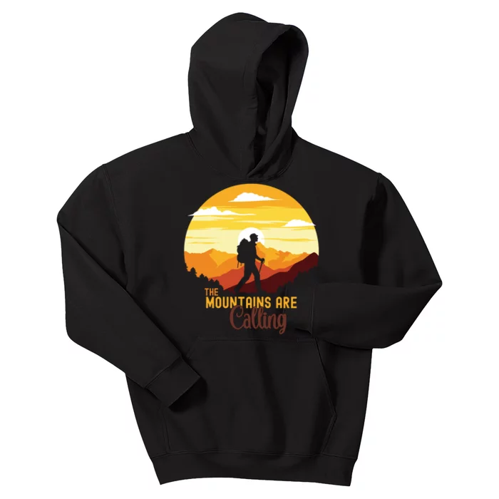 The Mountains Are Calling Kids Hoodie