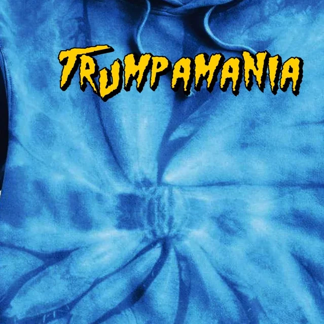 Trumpamania Make America Great Again 2024 Front & Back Tie Dye Hoodie