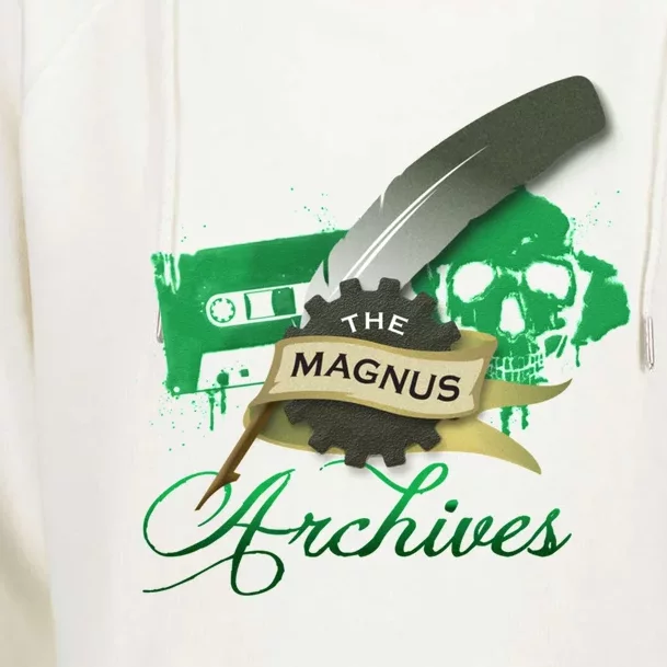 The Magnus Archives Logo Womens Funnel Neck Pullover Hood