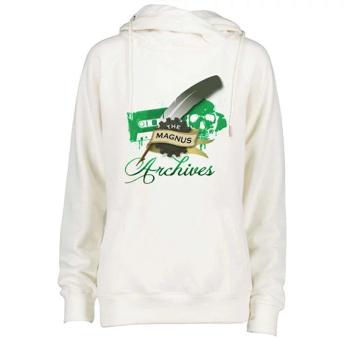 The Magnus Archives Logo Womens Funnel Neck Pullover Hood