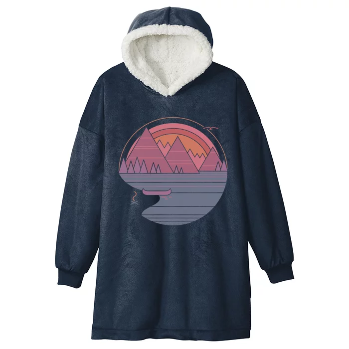 The Mountains Are Calling Hooded Wearable Blanket