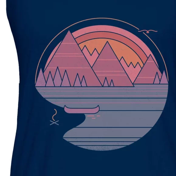 The Mountains Are Calling Ladies Essential Flowy Tank