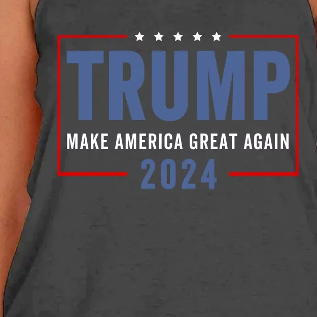 Trump Make America Great Again Women's Knotted Racerback Tank