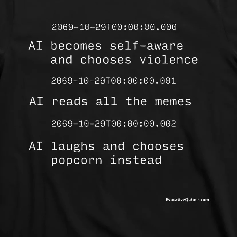 The Moment Artificial Intelligence Becomes Selfaware T-Shirt