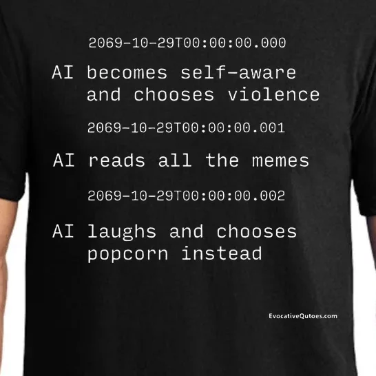 The Moment Artificial Intelligence Becomes Selfaware Pajama Set