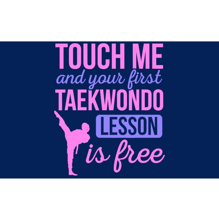 Touch Me And Your First Taekwondo Lesson Is Free Martial Art Bumper Sticker