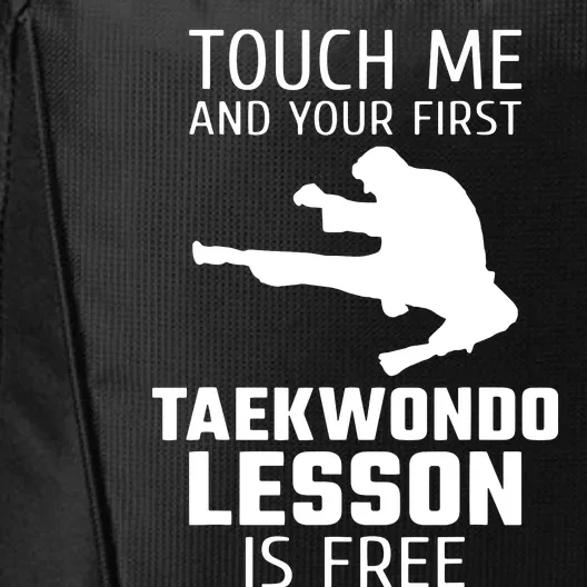 Touch Me And Your First Taekwondo Lesson Is Free City Backpack