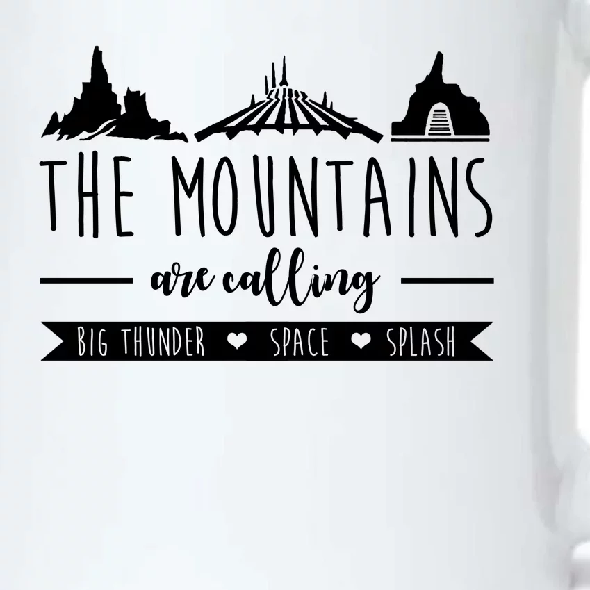 The Mountains Are Calling Big Thunder Space Splash Black Color Changing Mug