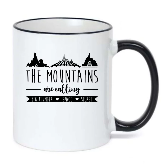 The Mountains Are Calling Big Thunder Space Splash Black Color Changing Mug