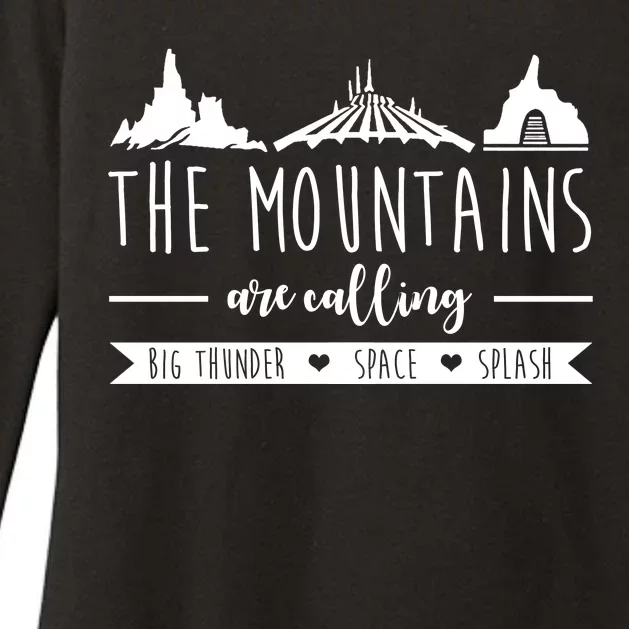 The Mountains Are Calling Big Thunder Space Splash Womens CVC Long Sleeve Shirt