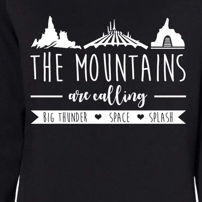 The Mountains Are Calling Big Thunder Space Splash Womens California Wash Sweatshirt