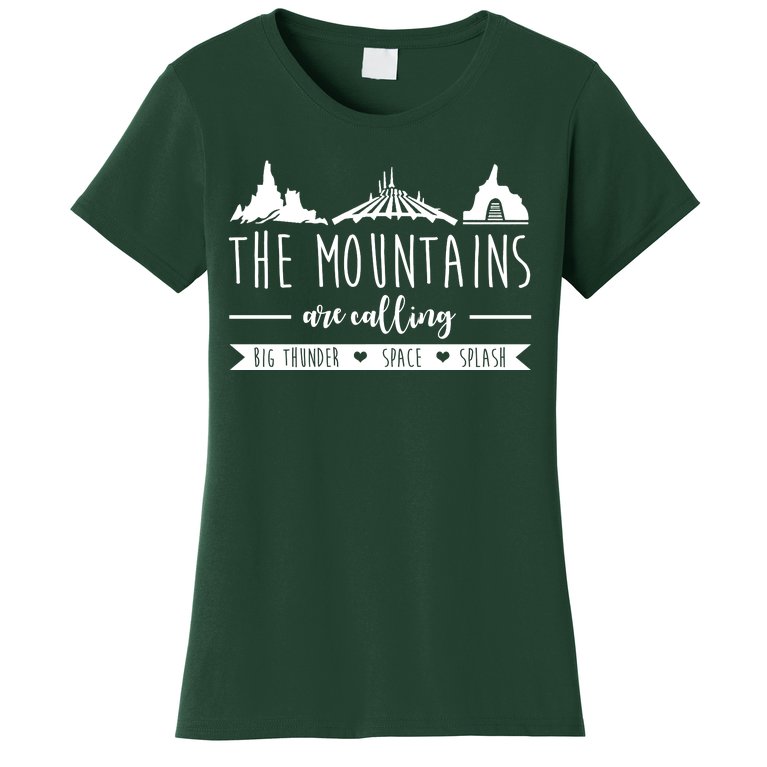 The Mountains Are Calling Big Thunder Space Splash Women's T-Shirt