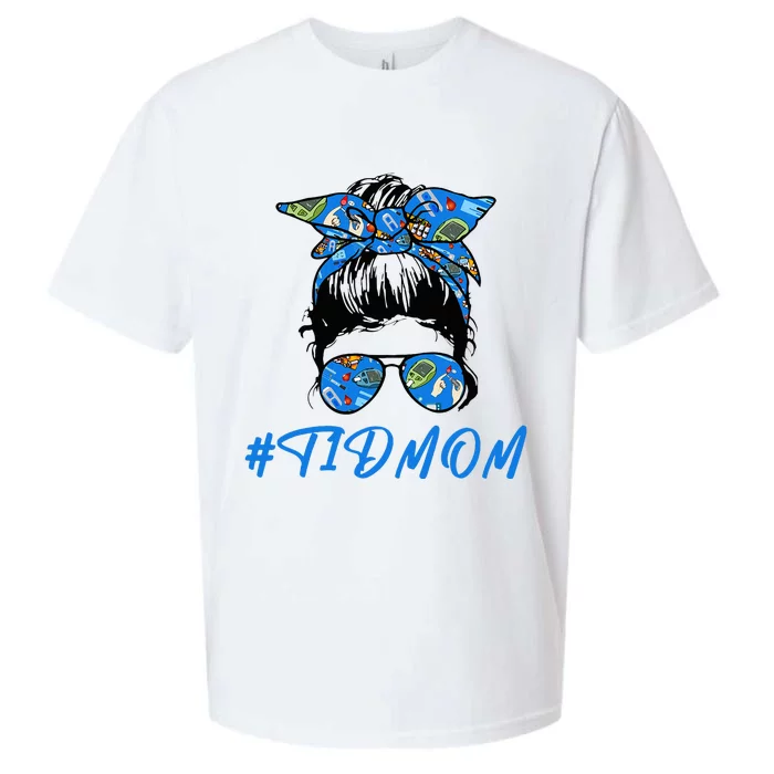 T1D Mom  A T1D Proud Mom For Diabetes Awareness Sueded Cloud Jersey T-Shirt