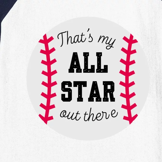 ThatS My All Star Baseball Cool Gift For Moms On Game Day Gift Baseball Sleeve Shirt