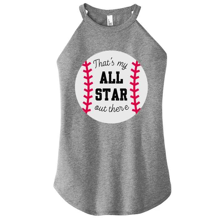 ThatS My All Star Baseball Cool Gift For Moms On Game Day Gift Women’s Perfect Tri Rocker Tank