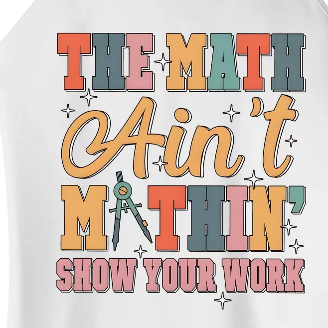 The Math AinT Mathin Meme Women’s Perfect Tri Rocker Tank