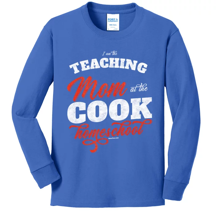 Teaching Mom At The Cook Homeschool Gift Mom Teacher Gift Kids Long Sleeve Shirt