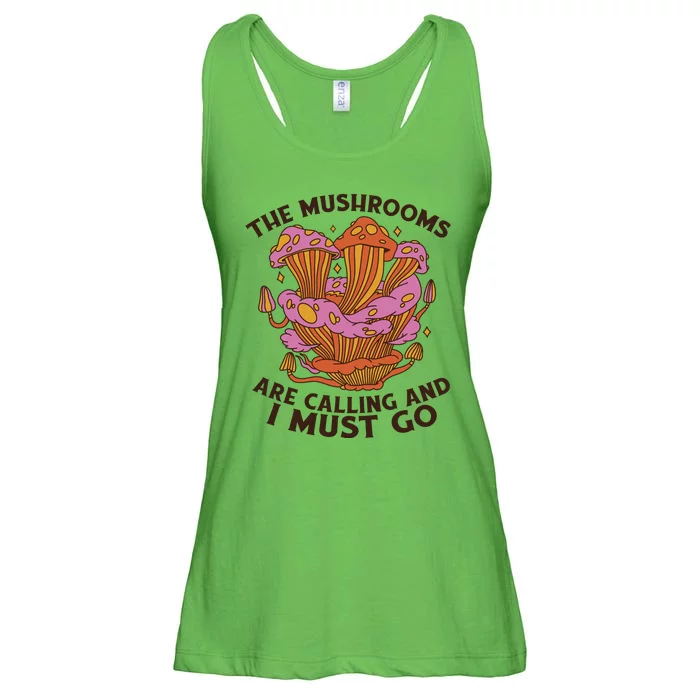 The Mushrooms Are Calling And I Must Go Funny Ladies Essential Flowy Tank