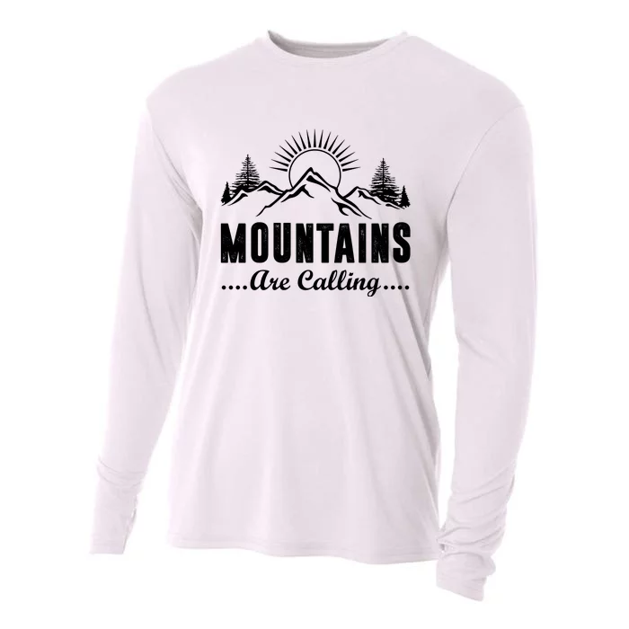 The Mountains Are Calling Funny Cooling Performance Long Sleeve Crew