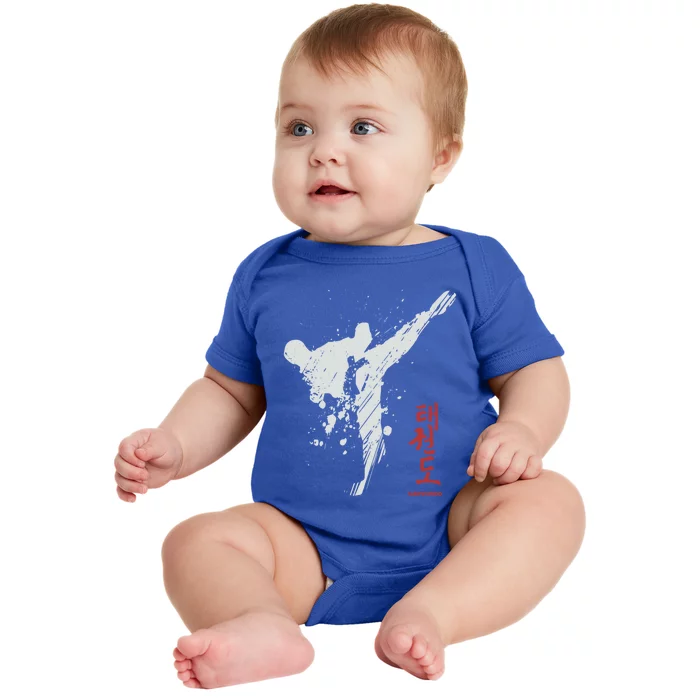 Taekwondo Martial Arts Tkd Gift Baby Bodysuit