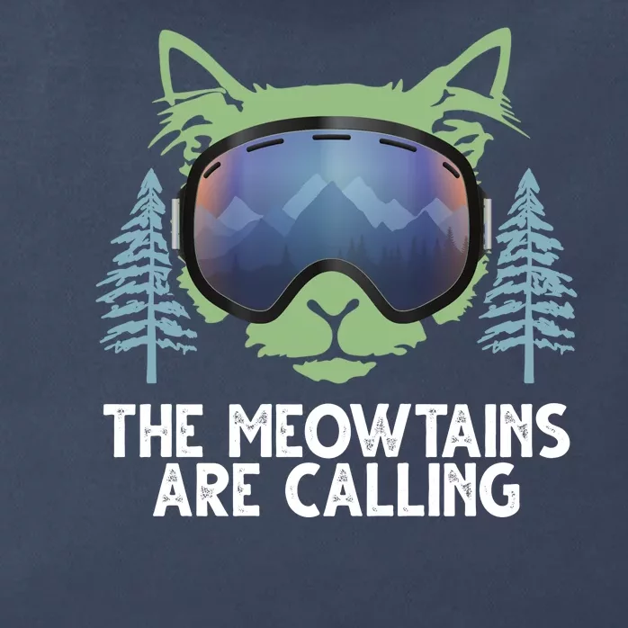 The Meowtains Are Calling Zip Tote Bag