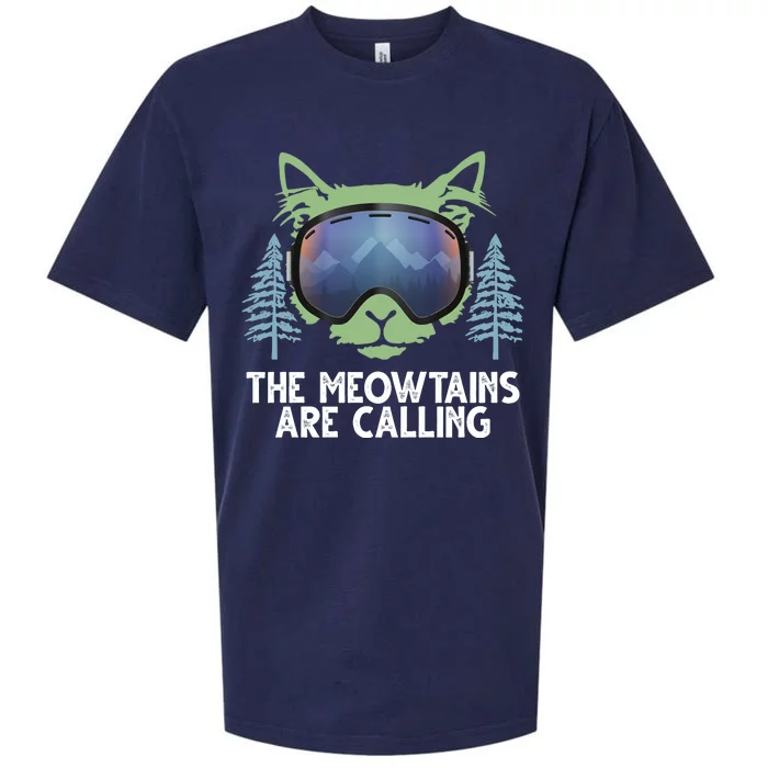 The Meowtains Are Calling Sueded Cloud Jersey T-Shirt