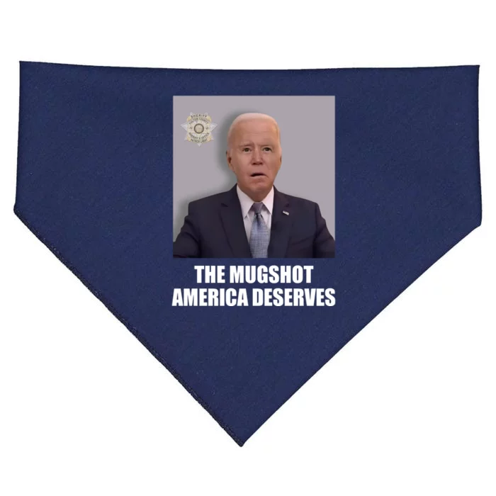 The Mugshot America Deserves Funny Joe Biden USA-Made Doggie Bandana