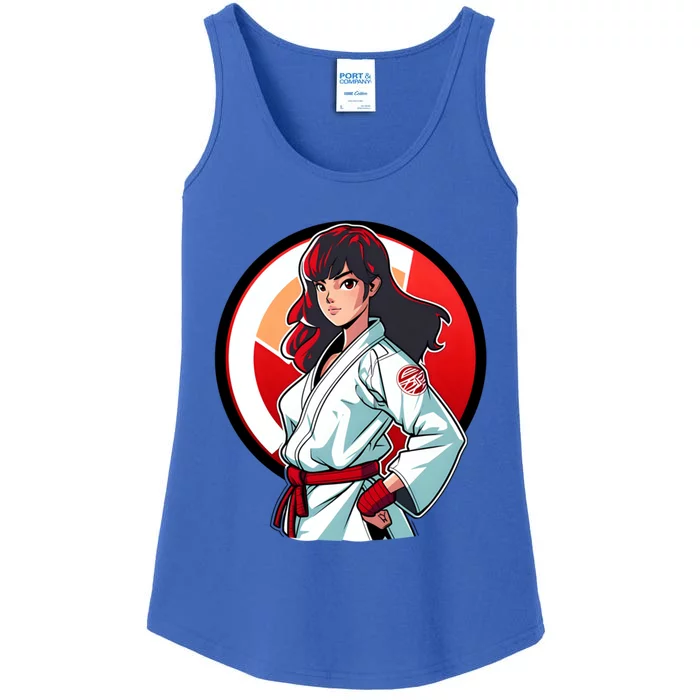 Taekwondo Mom As A Fighter Design Taekwondo Fighter Gift Ladies Essential Tank